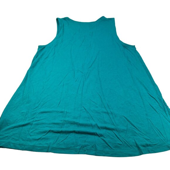 Old Navy Women's Size Small Top Tank Sleeveless Teal Preowned - Picture 2 of 10